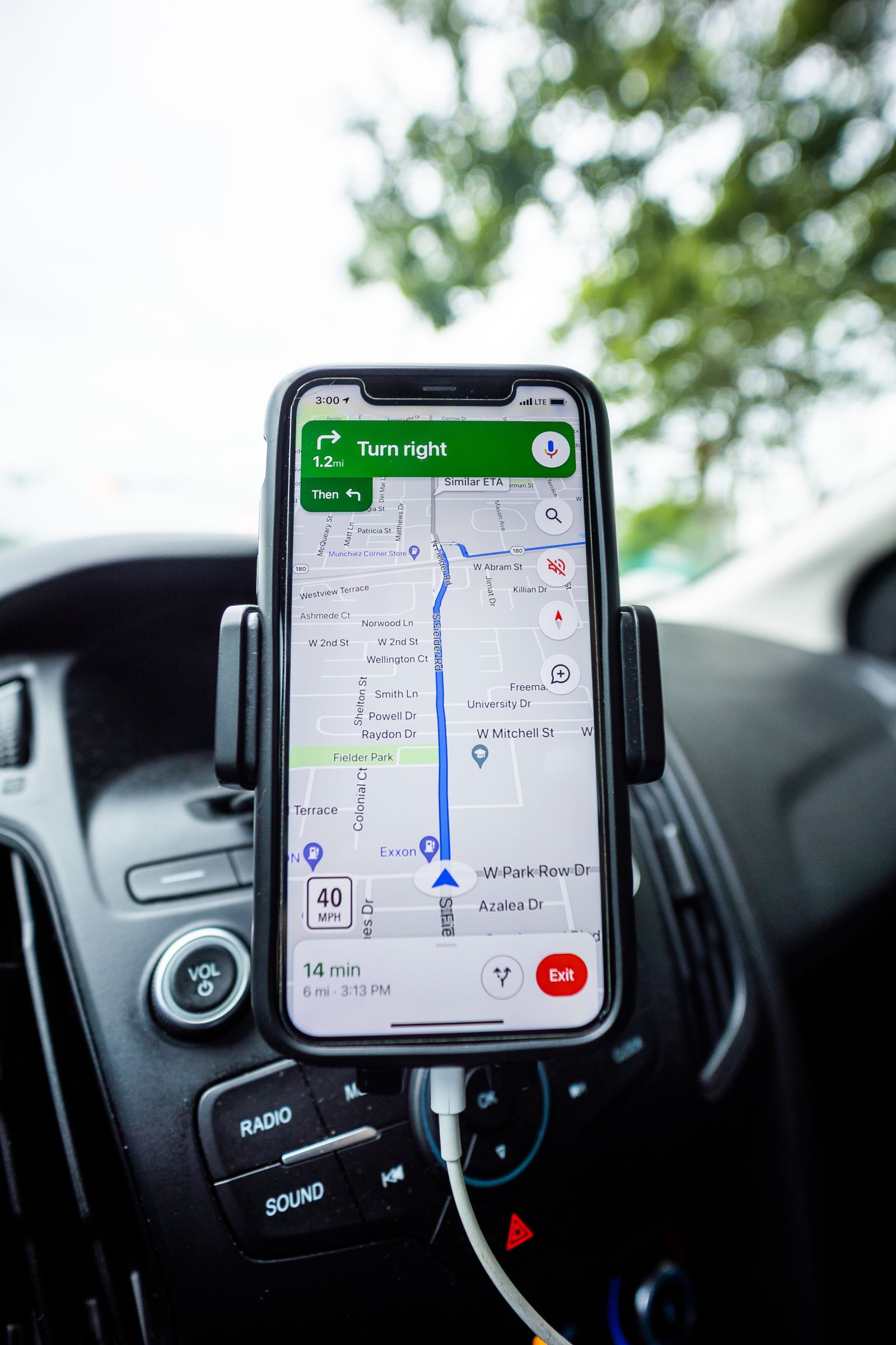 Patient using Google Maps on a phone to find and navigate to a nearby medical practice