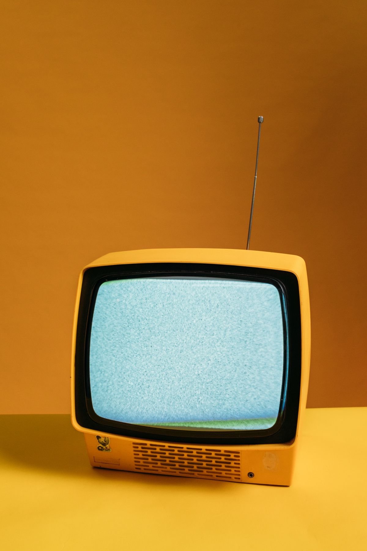 A television set with a static screen, standing in for streaming TV ads aimed at a medical practice audience