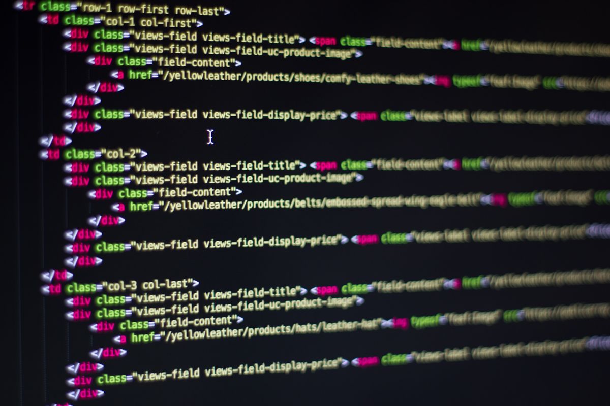 Website code on a screen, the kind of robots.txt settings that decide whether AI crawlers can read a medical practice site
