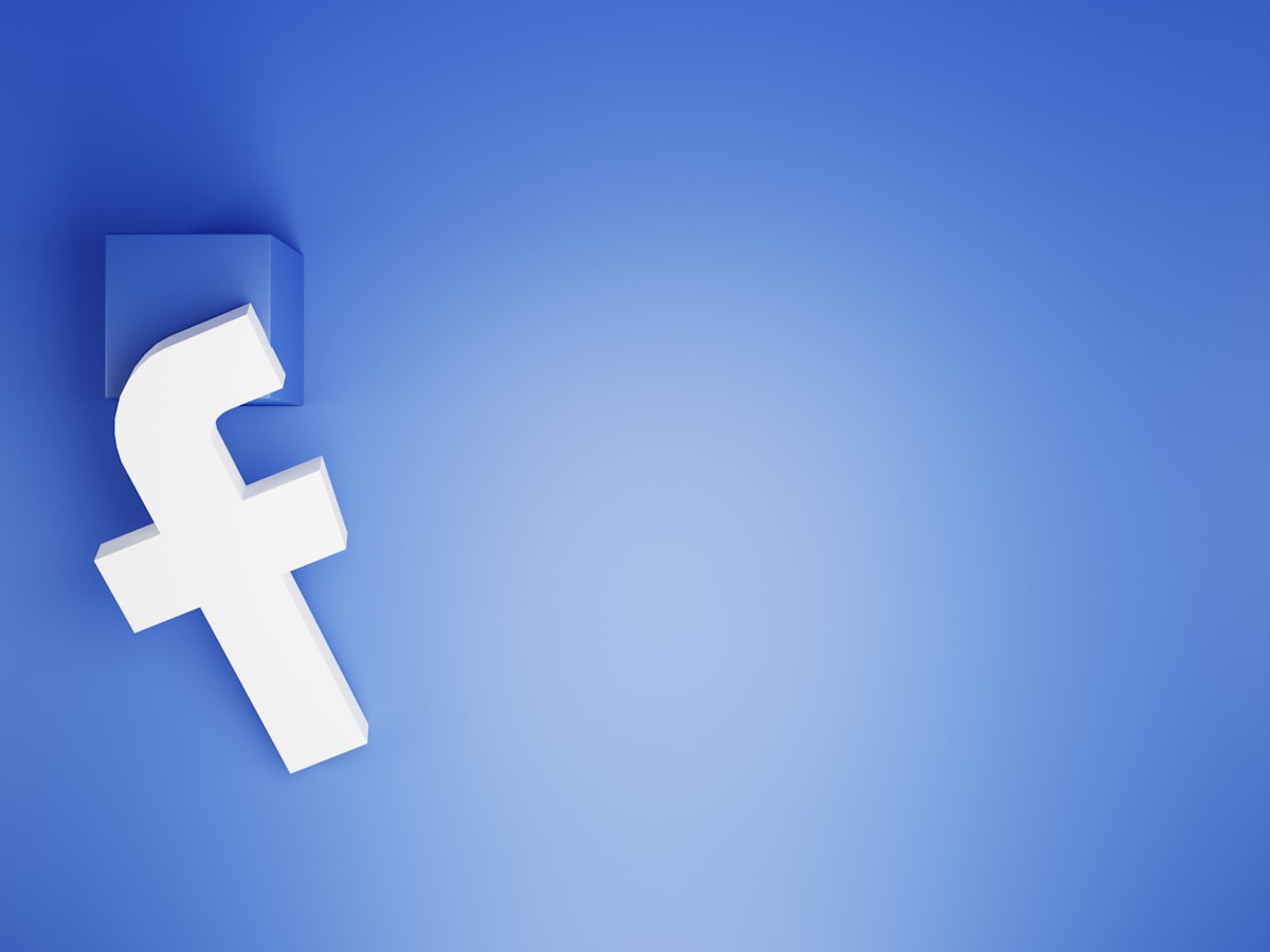 The Facebook logo on a blue background, representing why medical practice ads get rejected on Facebook and Instagram