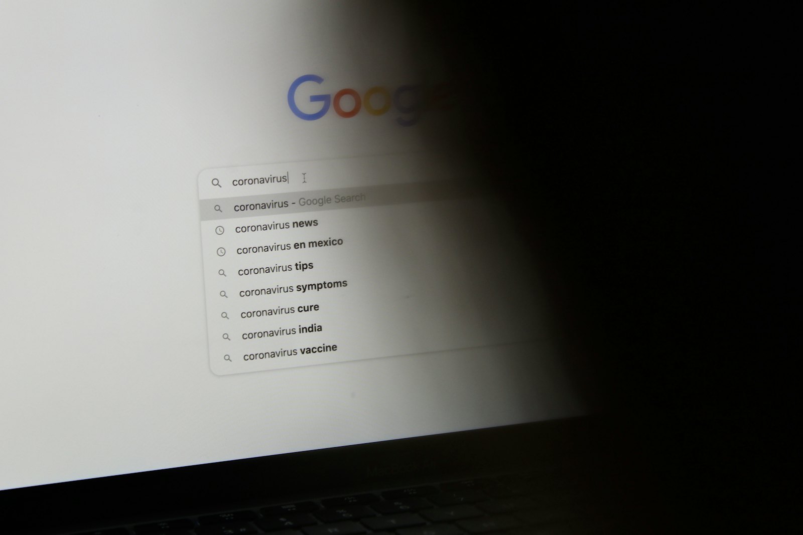 A laptop open to Google search, representing why medical practice ads get disapproved on Google Ads